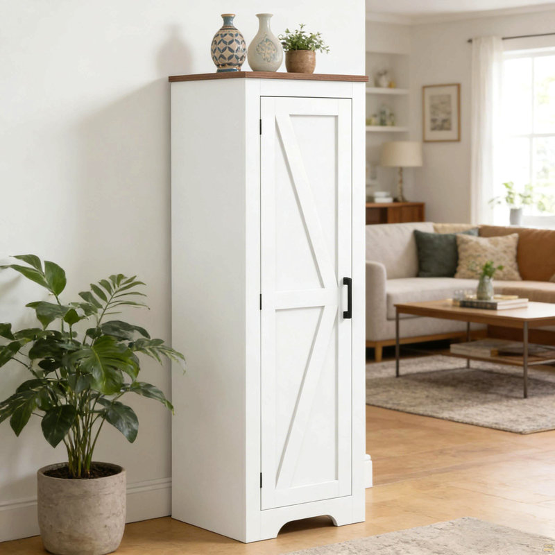Armoire de rangement de plancher de salon, armoire d'appoint, armoire de rangement autoportante
