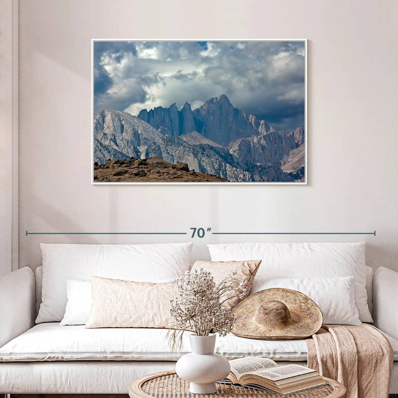Majestic Mount Whitney, Floating Frame White, 43" X 29"