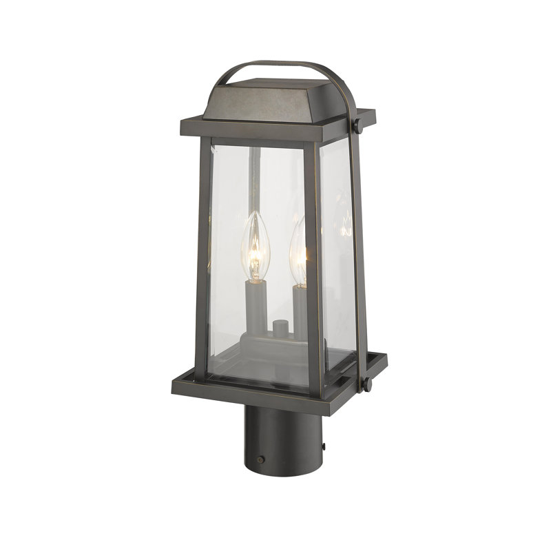 Sisto Transparent Pier Mount Light, Oil Rubbed Bronze