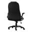 Chaise de bureau d'ordinateur contemporaine, hauteur réglable, pivotante, aspect cuir noir avec chaise pivotante en hauteur