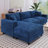 114.5'' Corduroy L-Shaped Sectional Sofa With Reversible Chaise, Hidden Storage, And Two Pillows For Comfortable Living-1129594692