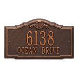 Gatewood Personalized Standard 2-Line Wall Address Plaque