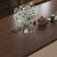 Table de salle à manger haut de gamme en acier inoxydable doré 70,8 pouces
