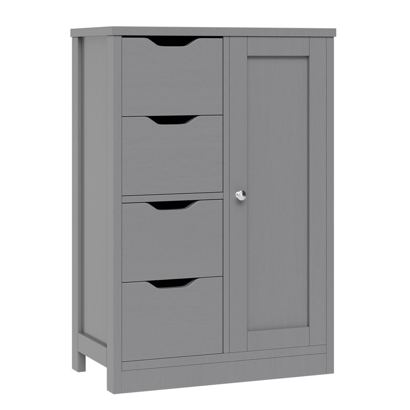 Free-Standing Bathroom Storage Cabinet, Gray