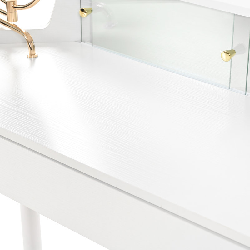 Meuble-lavabo de coin avec miroir et lumières DEL
