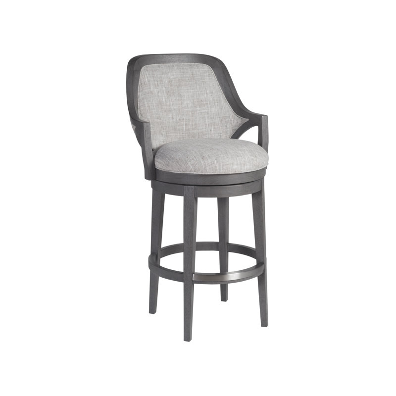 Appellation Swivel Upholstered Stool with Metal Frame, Bar Stool (31" Seat Height)