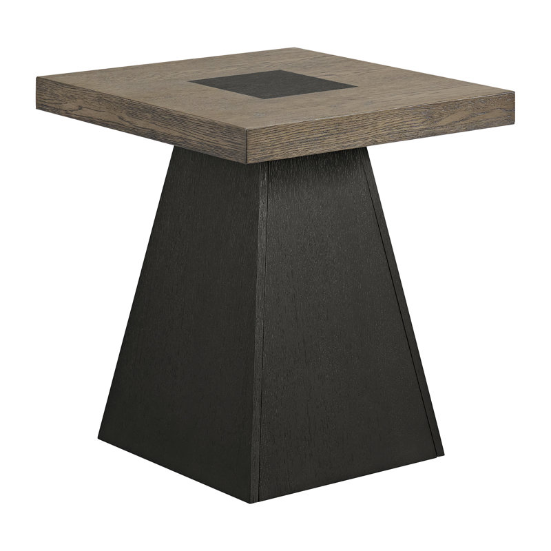 Table de bout Cheever en gris et espresso foncé