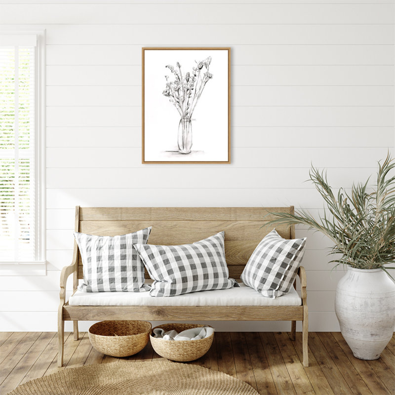 «Wild Bouquet Study II» par Ethan Harper, reproduction d'art sur toile encadrée, H 30 po x l 23 po