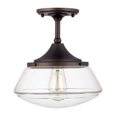 Plafonnier semi-encastré 1 lumière 10,5 po Baxter