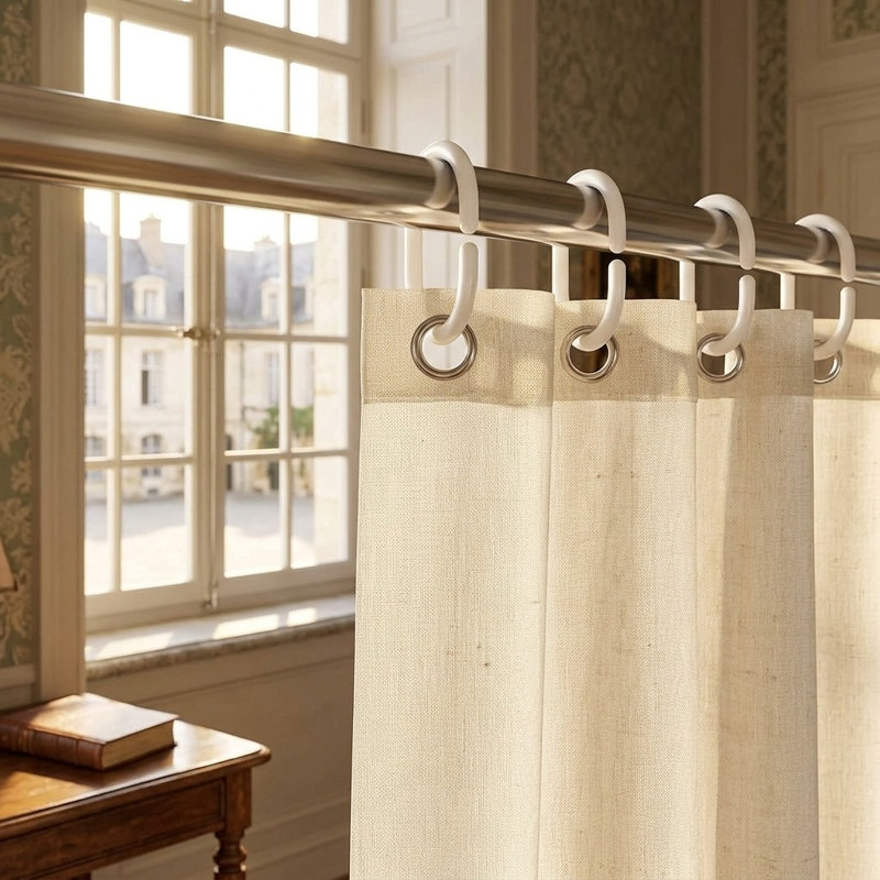 Natural Plastic / Acrylic Curtain Rings