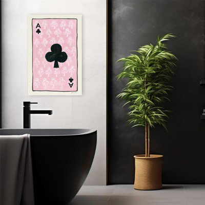 Ace Of Clubs  Art Abstract Art Contemporary