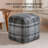 Guinda 18' Dark Gray Upholstered Pouf Ottoman-593120213