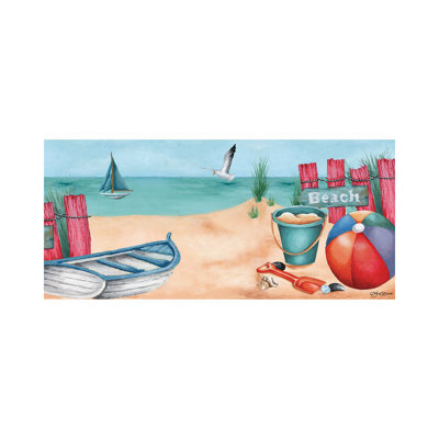 Tapis de plage Beach Nautical Time Sassafras