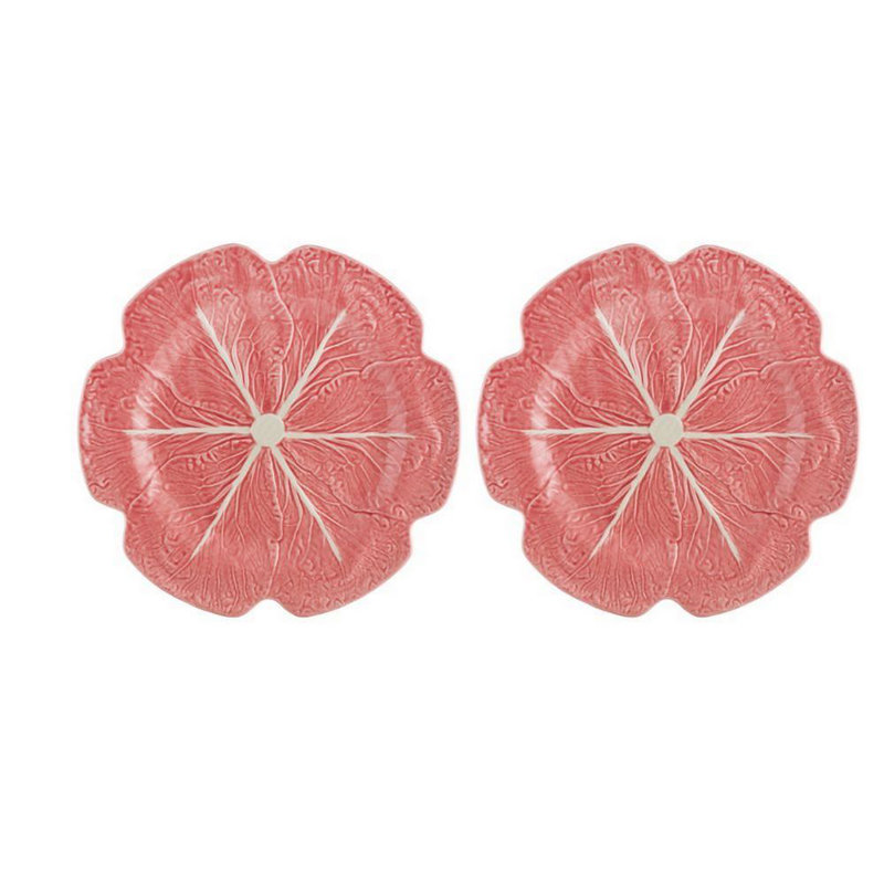 Cabbage Pink Charger Plate 12", Set of 2