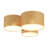 3-Light Hand Woven Drum Flush Mount