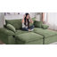 Canapé modulaire Boneless avec repose-pieds sans assemblage-2120811346