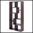 8-Shelf Geometric Bookcase-995187898