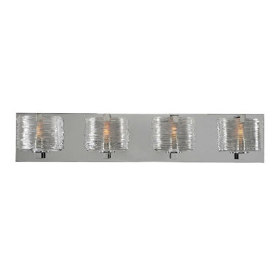 Luminaire pour meuble-lavabo en chrome poli 4 LT South Bay Kalco
