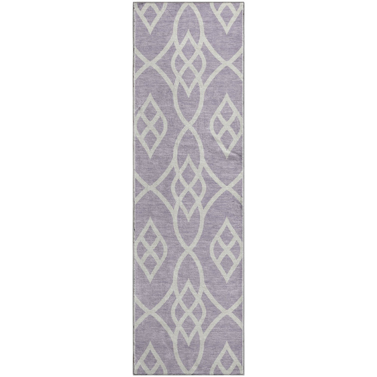 Premium Machine Washable Prisco Lavender Rug