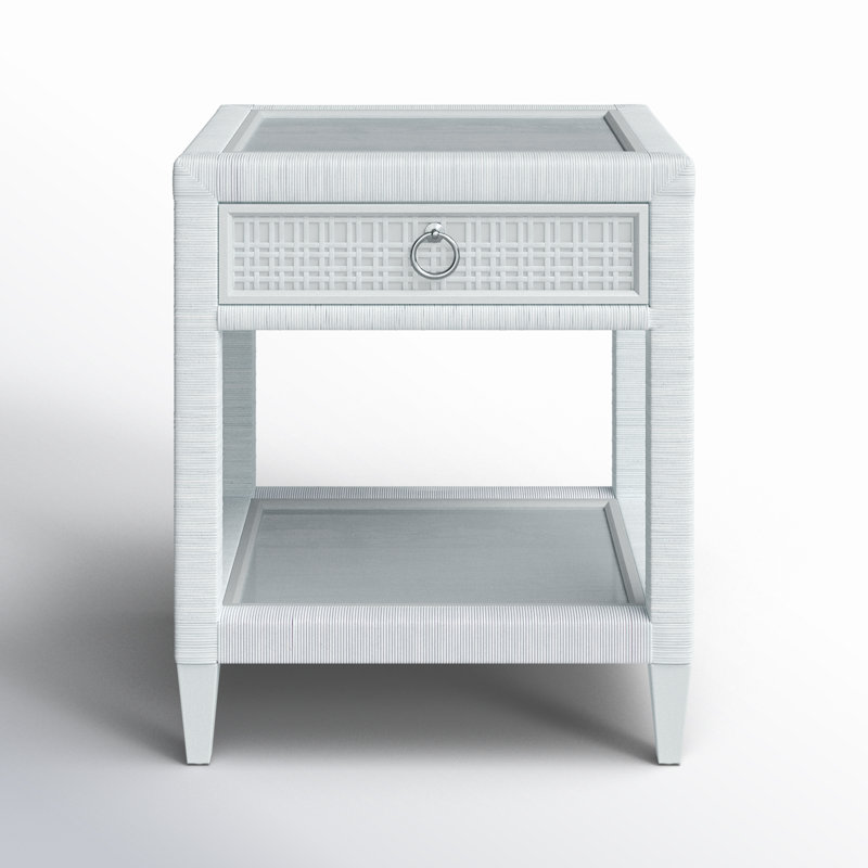 Monterey Nightstand, No, Satin Nickel, Truffle