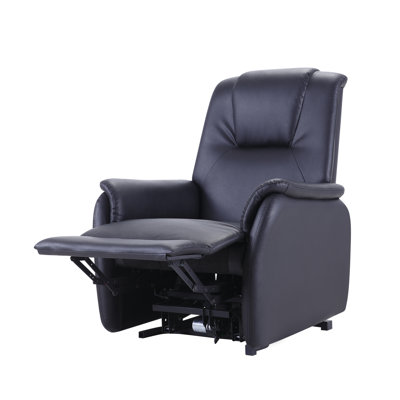 Black Rubber Cloth Single Seat Sofa