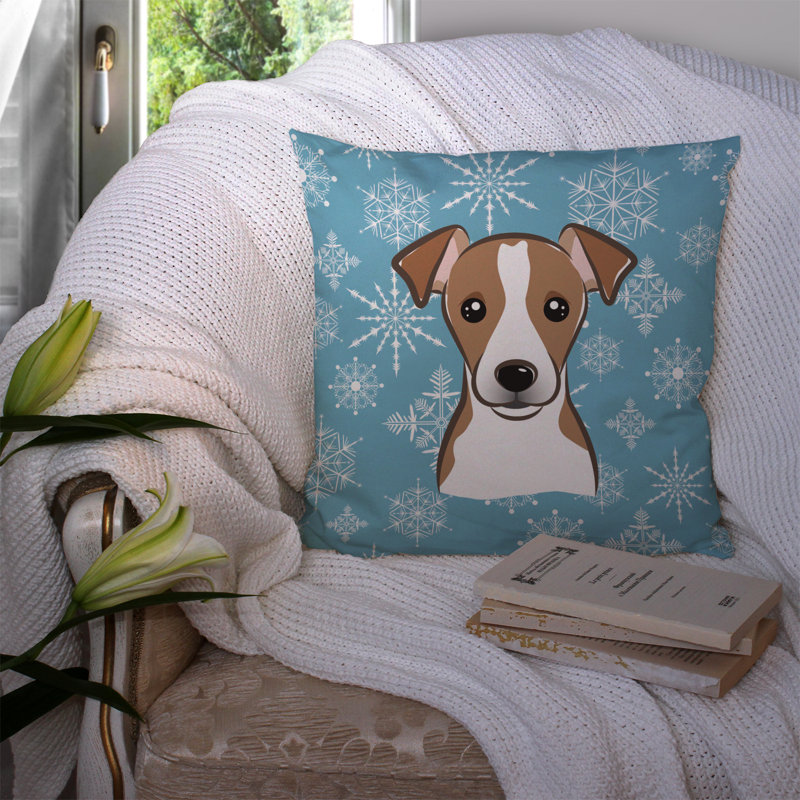  Coussin Snowflake Jack Russell Terrier, Brun