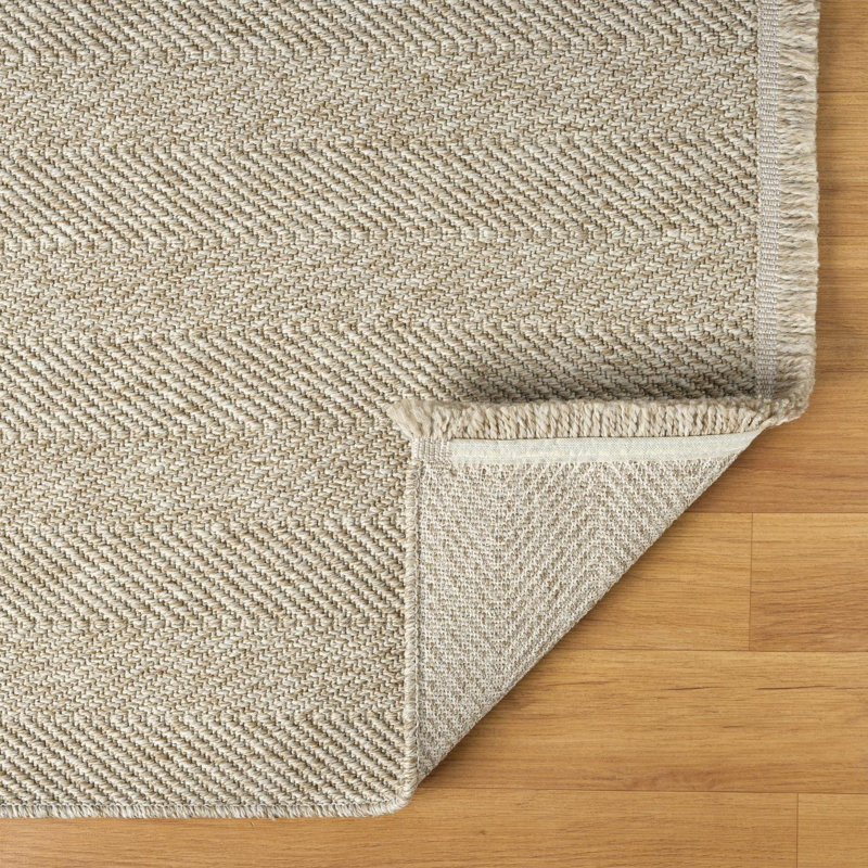 Modern Farmhouse Zigzag Area Rug, Rectangle 6' x 9'