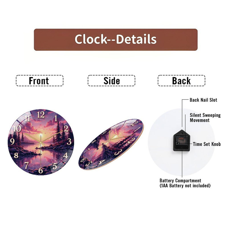 Horloge murale avec horloge murale