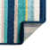 Tapis bleu sarcelle à rayures Analiese