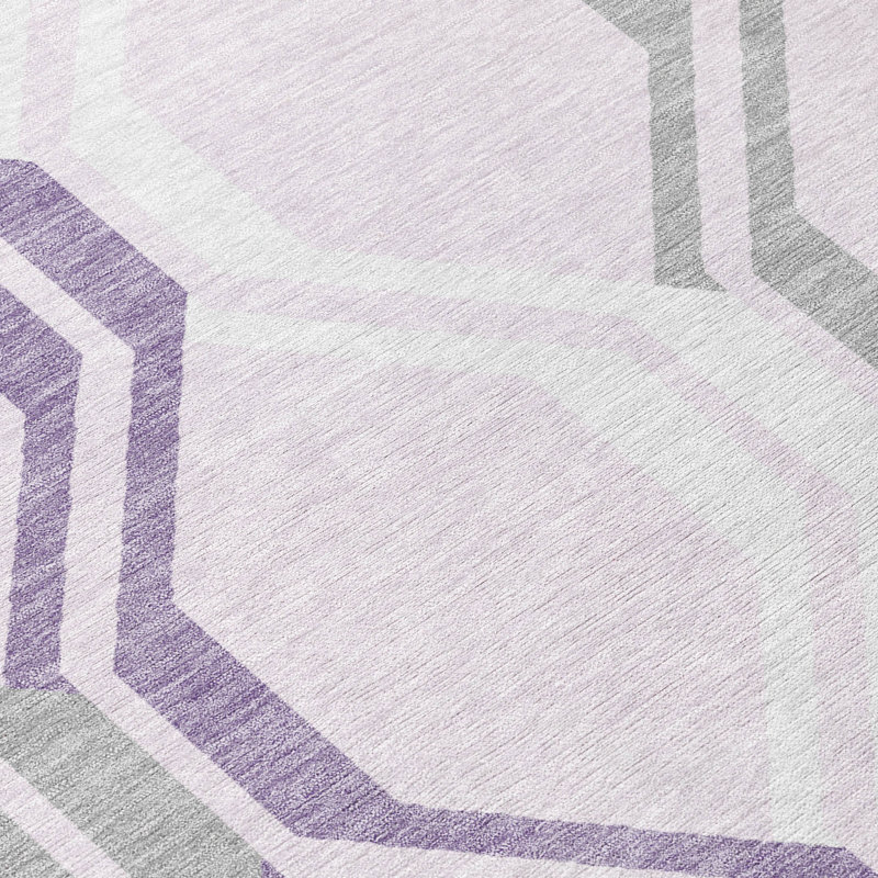 Machine Washable Indoor/Outdoor Chantille ACN2326 Mid-Century Modern Rug, Rectangle 9' x 12'