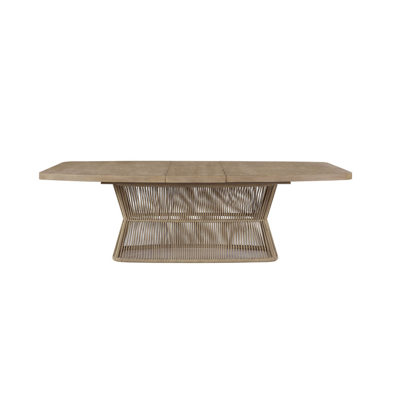 Dining Table - Toffe With Rope Base