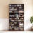 Media Storage Cabinet, 12-Tier DVD Shelf Organizer, 40.08 x 9.09 x 71.26 in Multimedia Storage Organizer for CDs, DVDs, Books and Games, CD Shelf for Living Room, Home Office, Recording Room