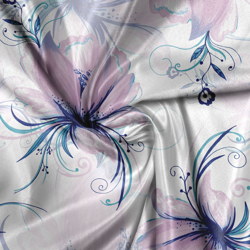 Vallarie Polyester Semi Sheer Curtain Pair, 140cm W x 175cm L