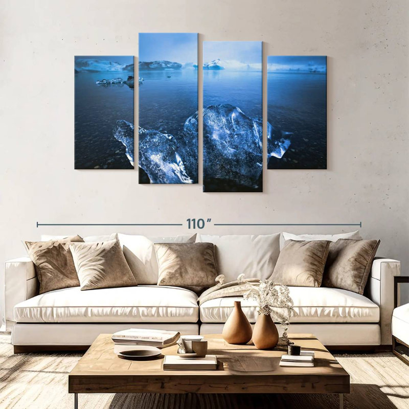 Alvord Iceland Glacial Lake, 54'' H x 84'' W