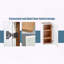 Armoire murale Shaker