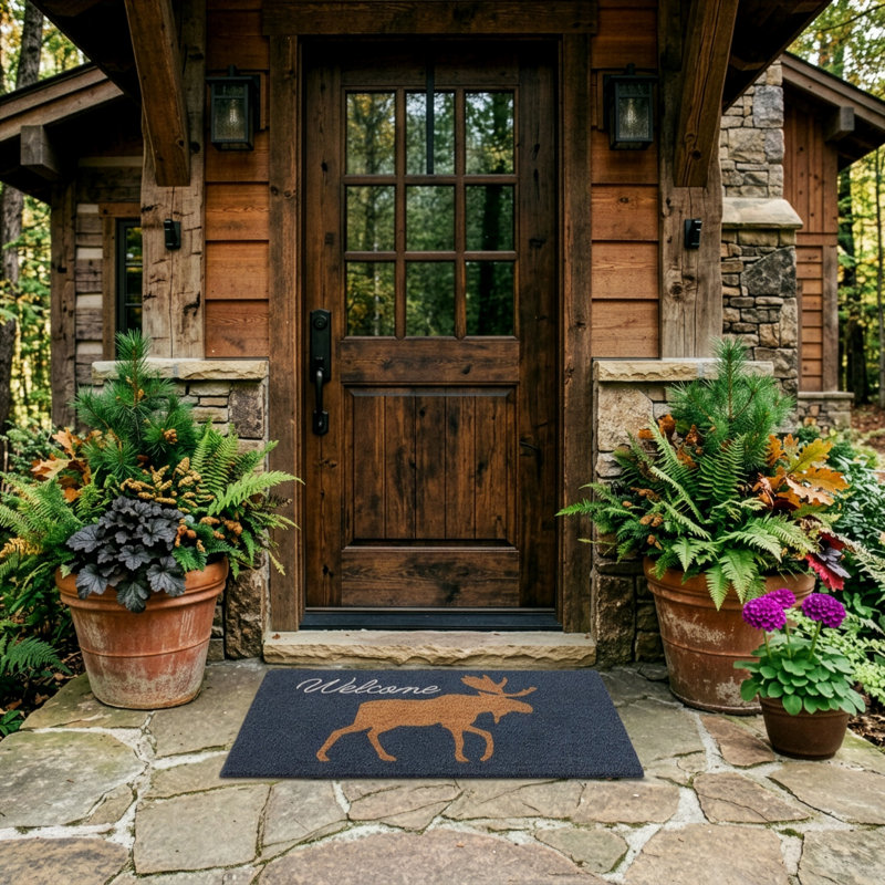Moose Silhouette Outdoor Doormat