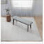 Banc en tissu rembourré Carlos