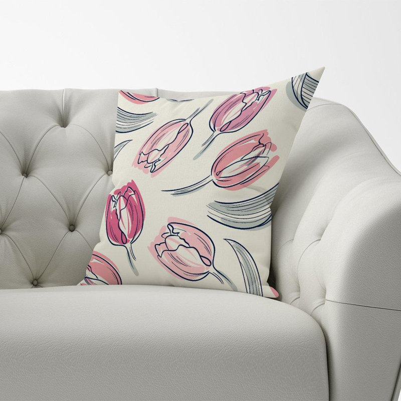 Shoshanna Floral Square Cushion