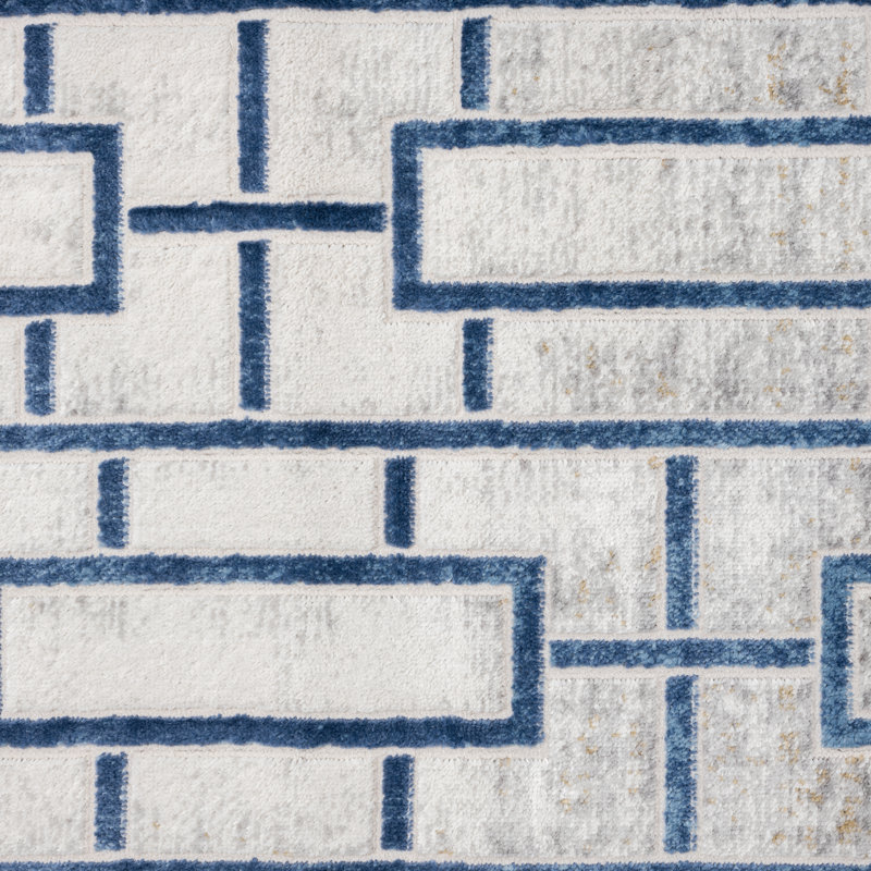 Devalious Geometric Indoor Rug, Rectangle 7'9" x 10'2"