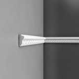1-1/8 in D x 2-1/2 in W x 78-3/4 in L Dentil Primed White Polyurethane Panel Moulding