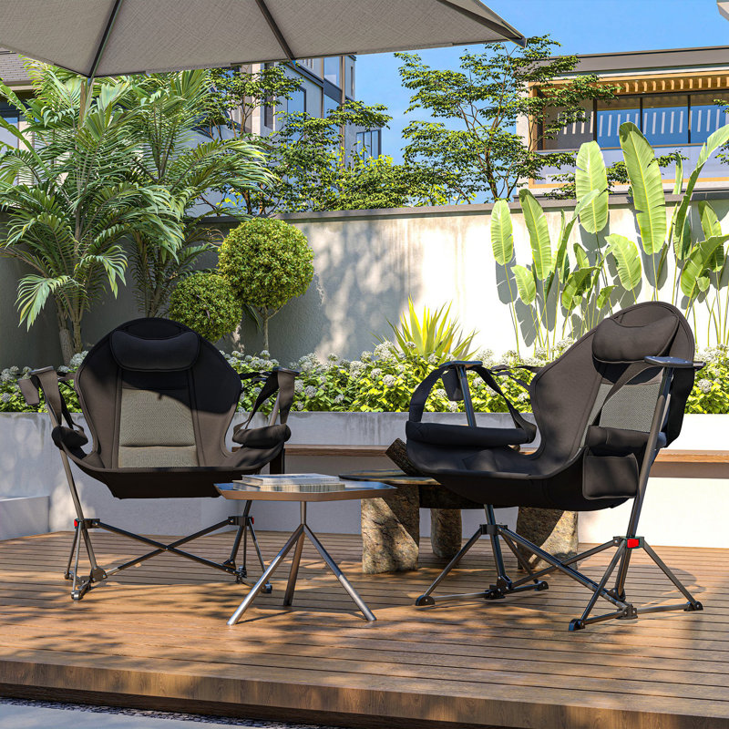 Folding Camping Chair, Black