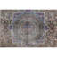 Hand Knotted Wool Area Rug in Brown And Blue
