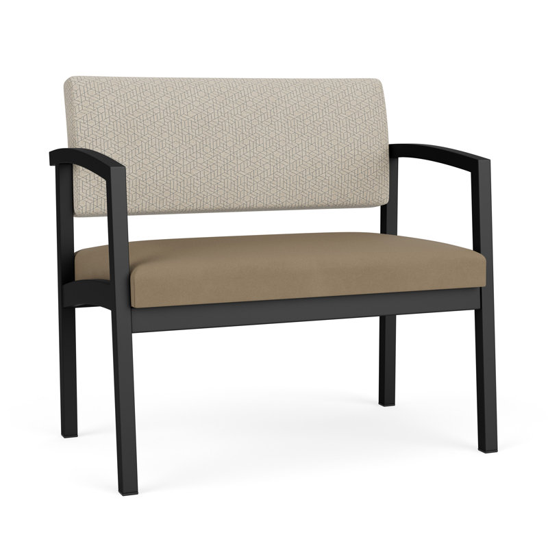Chaise en acier Lenox, Noir, Plot Line neutre