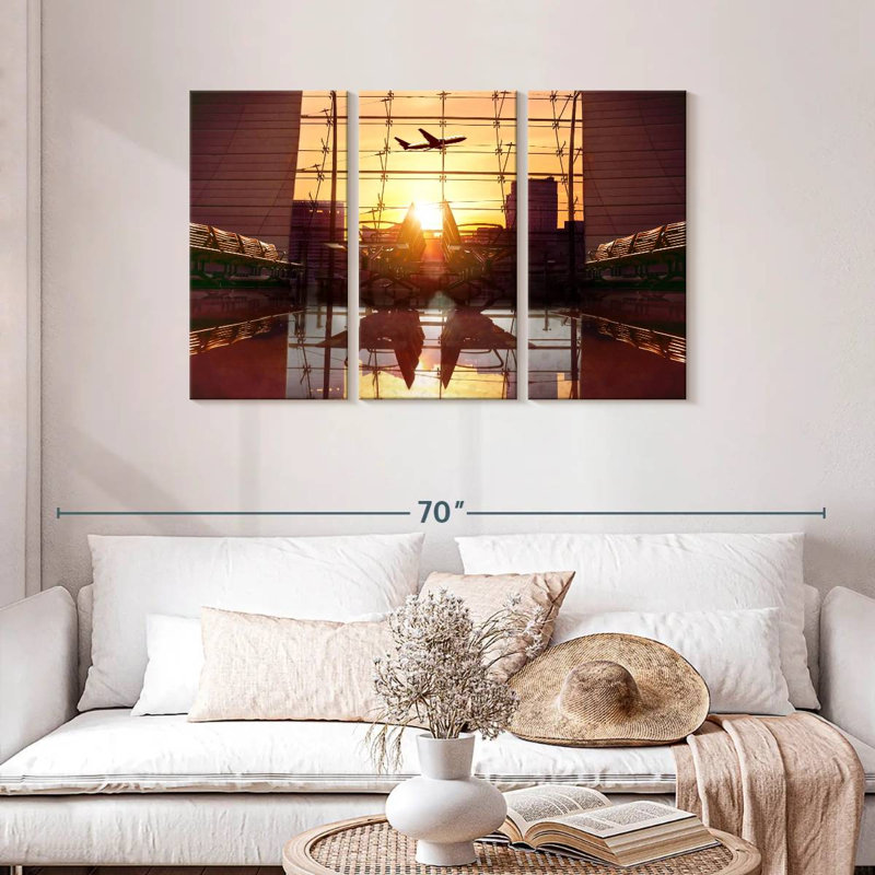 Mehar Airport Lounge Area, 28" H x 45" W