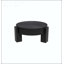 Table basse ronde avec rangement caché et placage de parquet-1385313420
