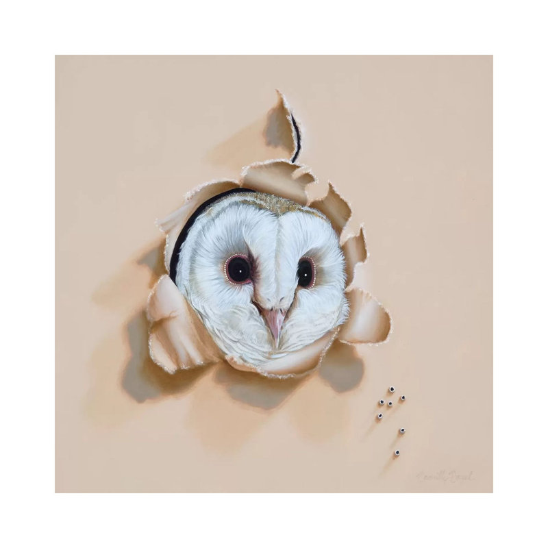 Who-o-o's There 1 Piece Wrapped Canvas Painting, 30.48cm H x 30.48cm W