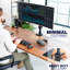 Support de bureau pour moniteur pneumatique à bras simple