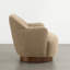 Fauteuil d'appoint pivotant 30,7 po avec rotation à 360 ° et dossier à dos de chameau-614955562