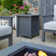 ORTUN 18" Square Metal Propane Tank Cover and Side Table by Real Flame