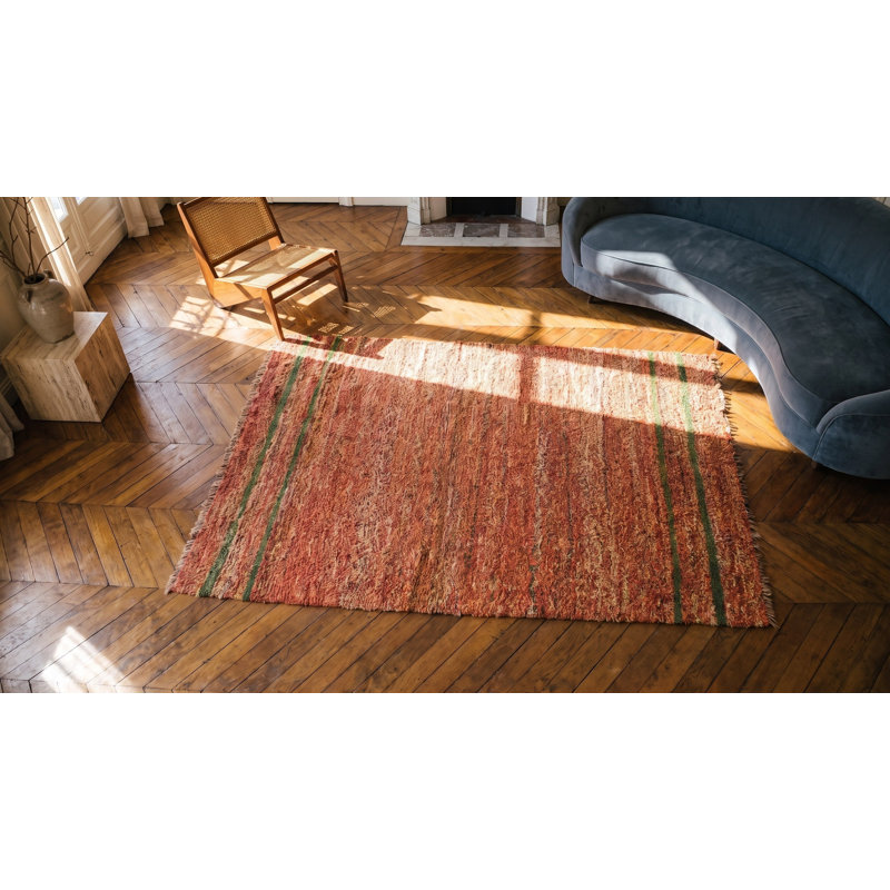 Tapis antique en laine Shaker
